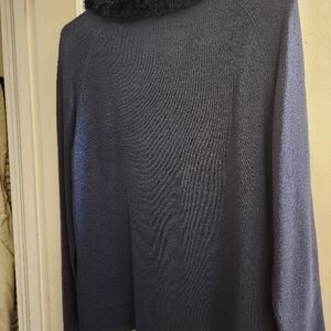 Norton McNaughton Charcoal Gray Turtleneck Sweater